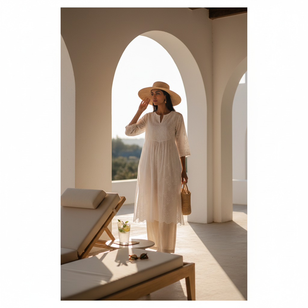 Embracing the Sun: The Naqkashi Guide to a Chic & Comfortable Chikankari Summer