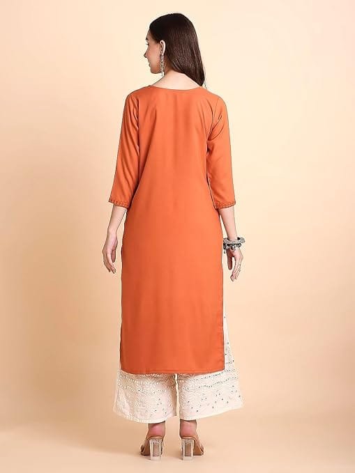 naqkashi rayon straight lucknowi chikankari ethnic wear kurta for women naqkashi rayon straight lucknowi chikankari ethnic wear kurta for women