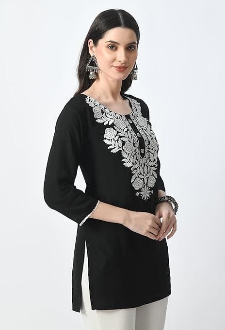 kurti for women short chikankari kurtis for girls, lakhnawi tunic top kurta design for ladies, woman ethnic kurthis & shirt with sleeve kurti for women short chikankari kurtis for girls, lakhnawi tunic top kurta design for ladies, woman ethnic kurthis & shirt with sleeve